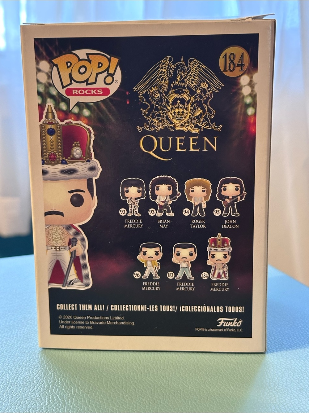 Funko Pop! Vinyl Rocks Queen Freddie Mercury Vinyl Figure Box #184 - Picture 3 of 6